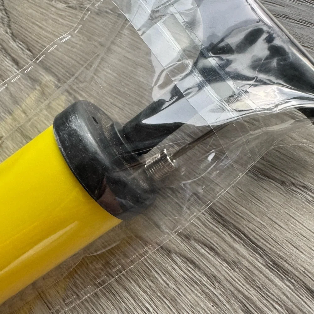 Yellow Hand Pump with Black Handle